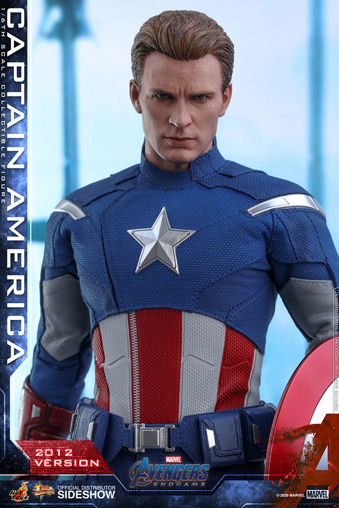 HOT TOYS - Marvel - Avengers Endgame Movie Masterpiece 1:6 Action Doll Captain America (2012 Ver) MMS563