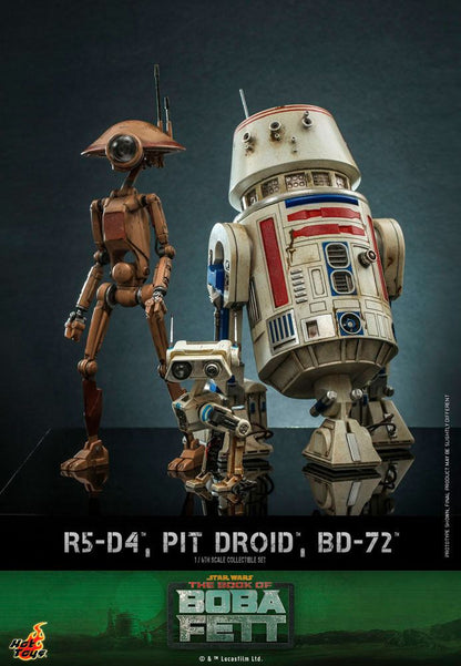 HOT TOYS - Star Wars The Mandalorian Action Figures 1/6 R5-D4, Pit Droid, & BD-72