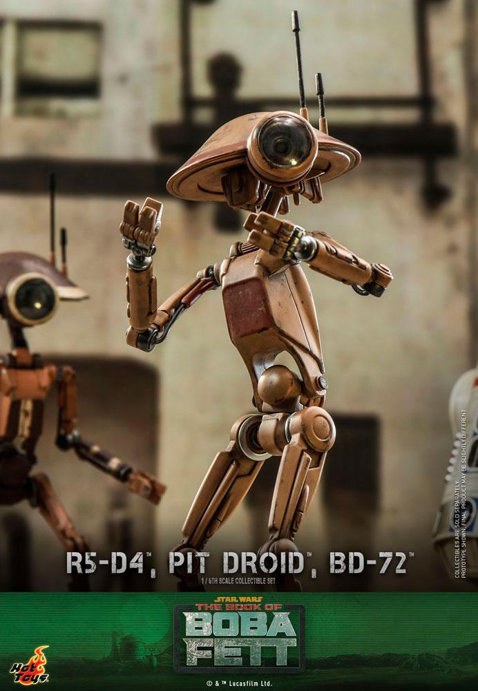 HOT TOYS - Star Wars The Mandalorian Action Figures 1/6 R5-D4, Pit Droid, & BD-72