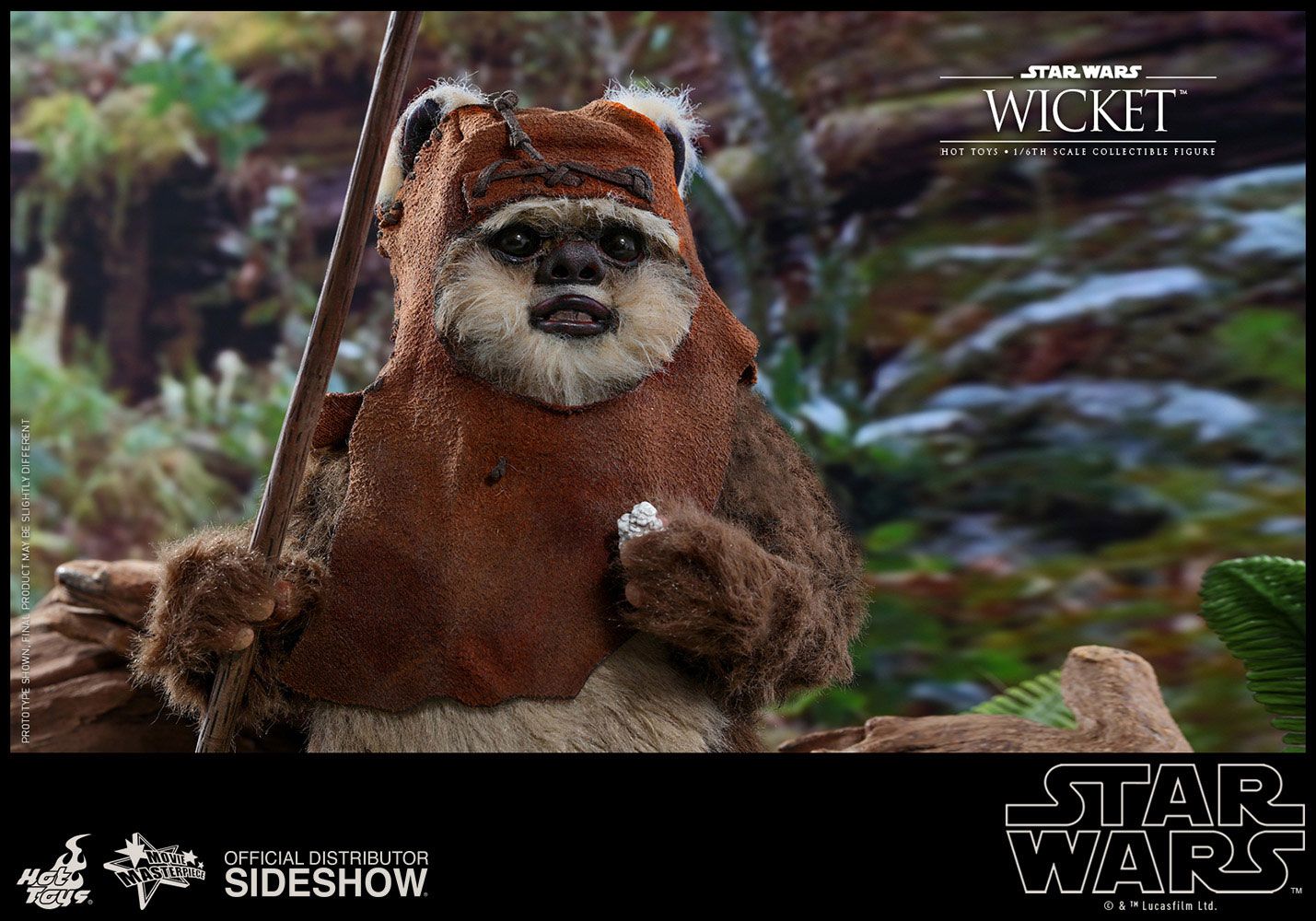 HOT TOYS - Star Wars Episode VI Movie Masterpiece 1:6 Action Doll Wicket 904975