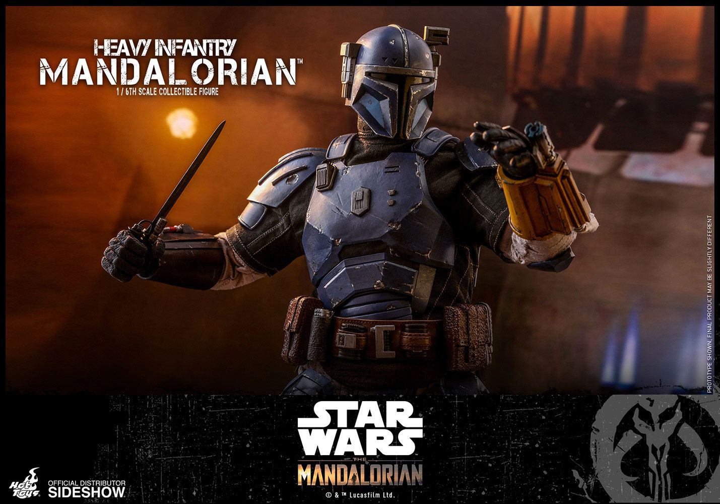 HOT TOYS - Star Wars The Mandalorian 1:6 Action Doll Heavy Infantry Mandalorian TMS010