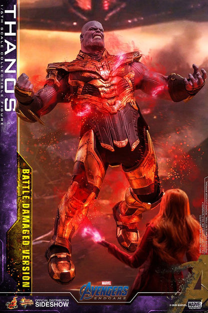 HOT TOYS - Marvel - Avengers Endgame Movie Masterpiece 1:6 Action Doll Thanos Battle Damaged