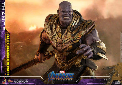 HOT TOYS - Marvel - Avengers Endgame Movie Masterpiece 1:6 Action Doll Thanos Battle Damaged