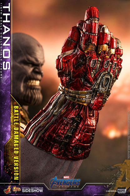 HOT TOYS - Marvel - Avengers Endgame Movie Masterpiece 1:6 Action Doll Thanos Battle Damaged