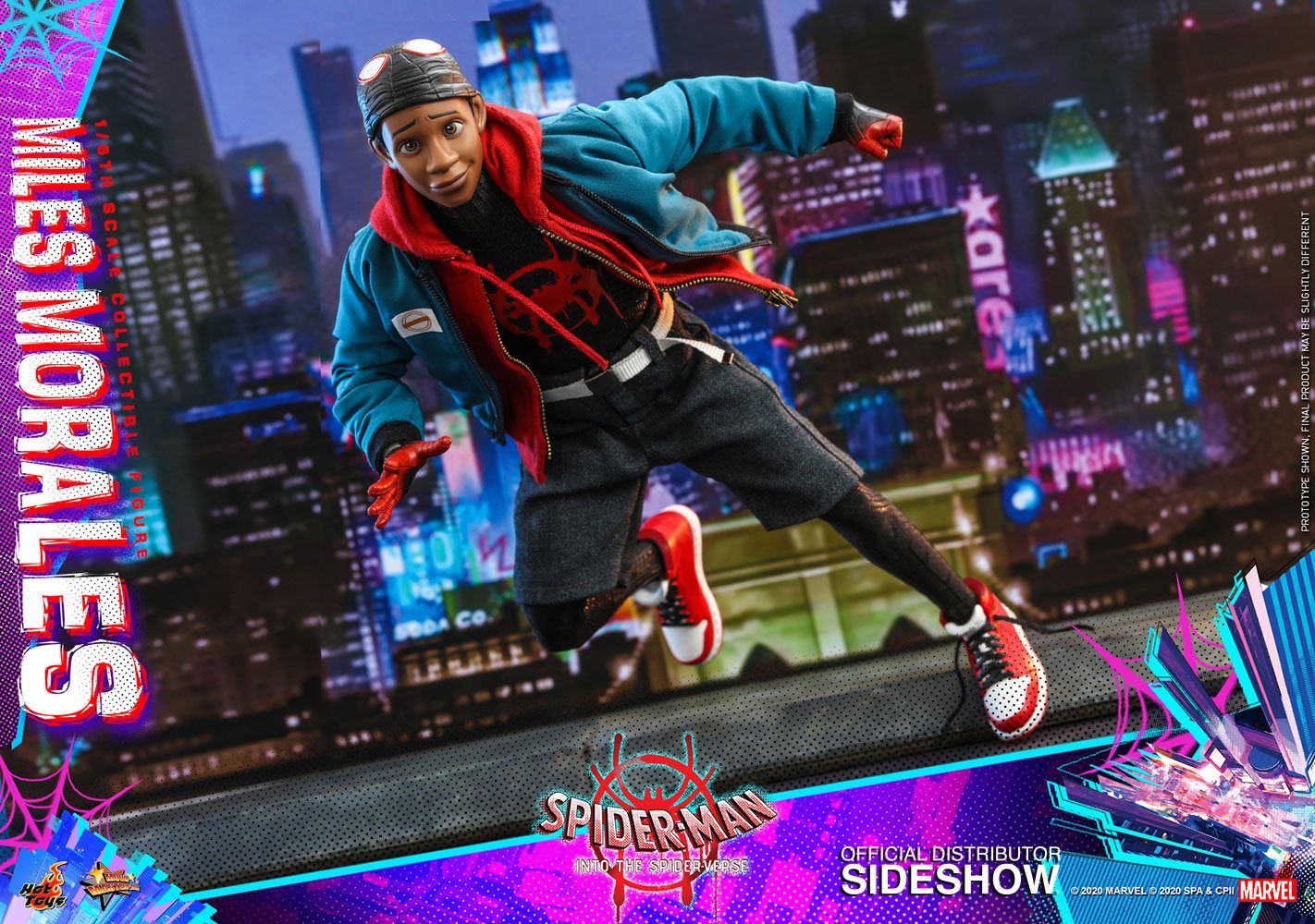 HOT TOYS - Marvel - Spider-Man Into The Spider-Verse Movie Masterpiece 1:6 Action Doll Miles Morales MMS567