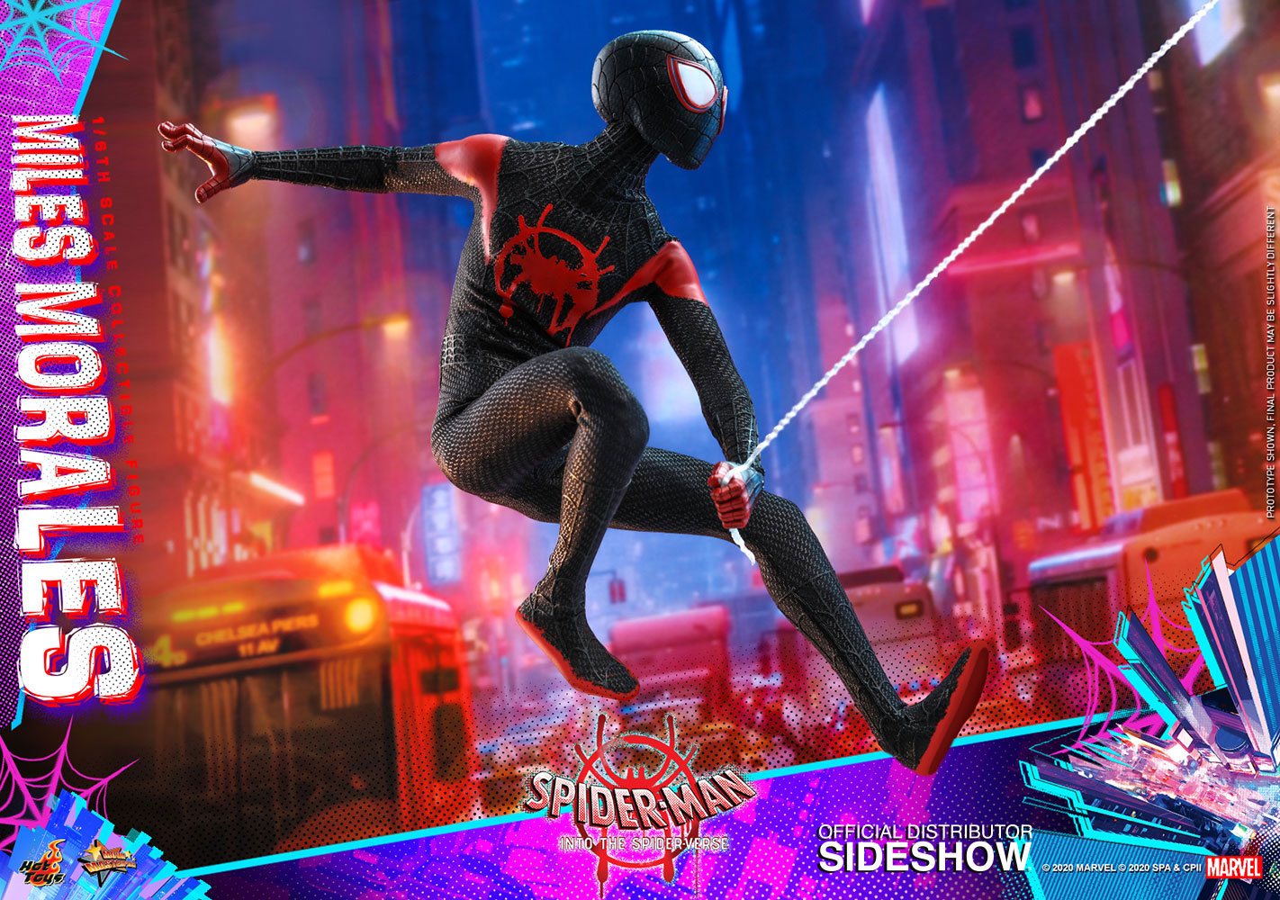 HOT TOYS - Marvel - Spider-Man Into The Spider-Verse Movie Masterpiece 1:6 Action Doll Miles Morales MMS567