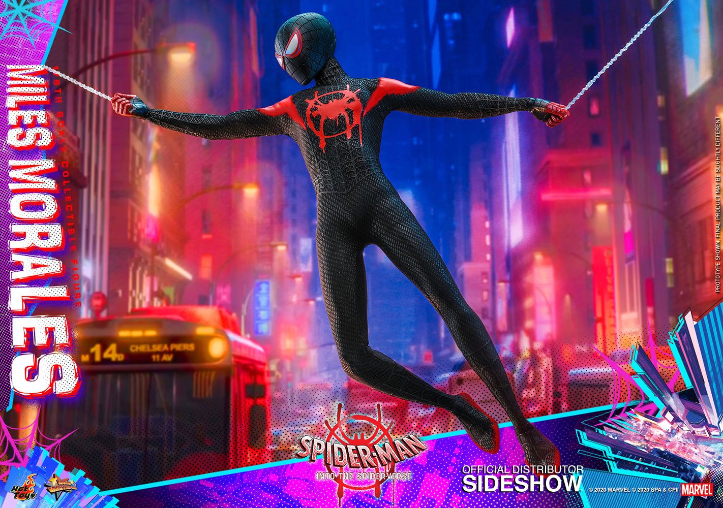 HOT TOYS - Marvel - Spider-Man Into The Spider-Verse Movie Masterpiece 1:6 Action Doll Miles Morales MMS567