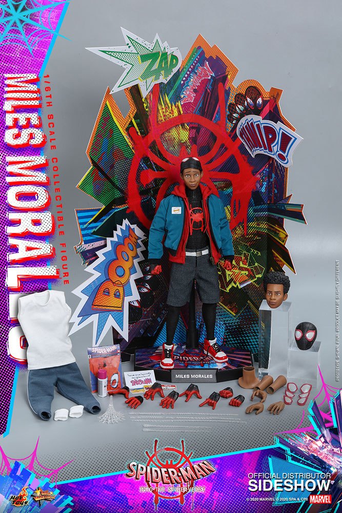 HOT TOYS - Marvel - Spider-Man Into The Spider-Verse Movie Masterpiece 1:6 Action Doll Miles Morales MMS567