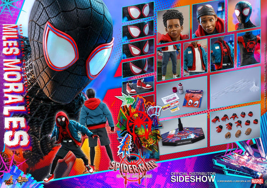 HOT TOYS - Marvel - Spider-Man Into The Spider-Verse Movie Masterpiece 1:6 Action Doll Miles Morales MMS567