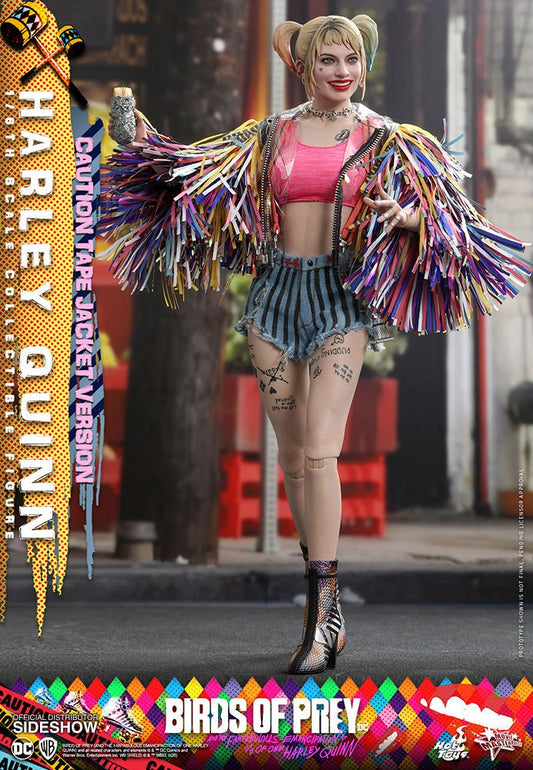 HOT TOYS - Dc Comics - Birds of Prey Movie Masterpiece 1:6 Action Doll Harley Quinn (Caution Tape Jacket Ver)  MMS566