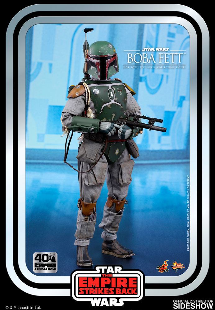 HOT TOYS - Star Wars Episode V Movie Masterpiece 1:6 Action Doll Boba Fett 40Th Anniversary MMS574