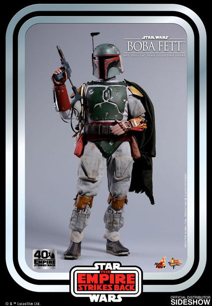 HOT TOYS - Star Wars Episode V Movie Masterpiece 1:6 Action Doll Boba Fett 40Th Anniversary MMS574