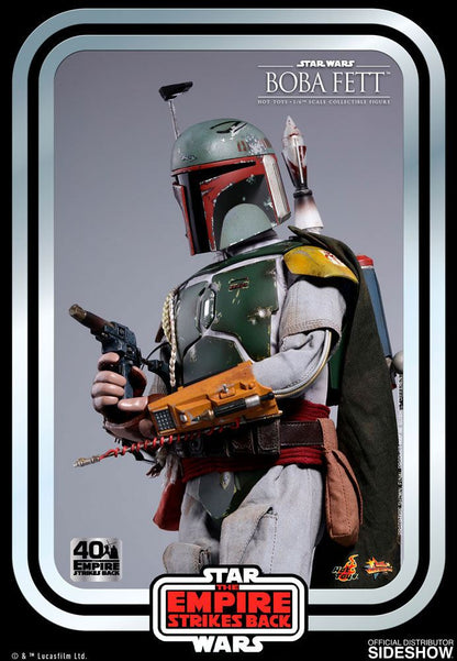 HOT TOYS - Star Wars Episode V Movie Masterpiece 1:6 Action Doll Boba Fett 40Th Anniversary MMS574