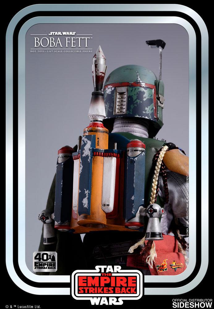 HOT TOYS - Star Wars Episode V Movie Masterpiece 1:6 Action Doll Boba Fett 40Th Anniversary MMS574