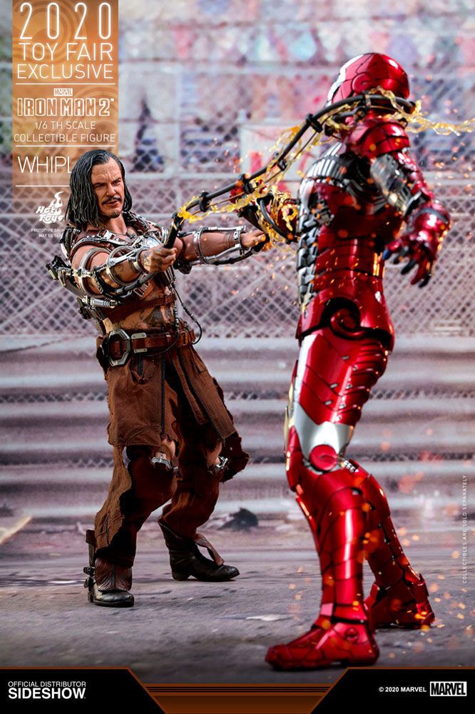 HOT TOYS - Marvel - Iron Man 2 Movie Masterpiece 1:6 Action Doll Whiplash 2020 Toy Fair EXCLUSIVE MMS569