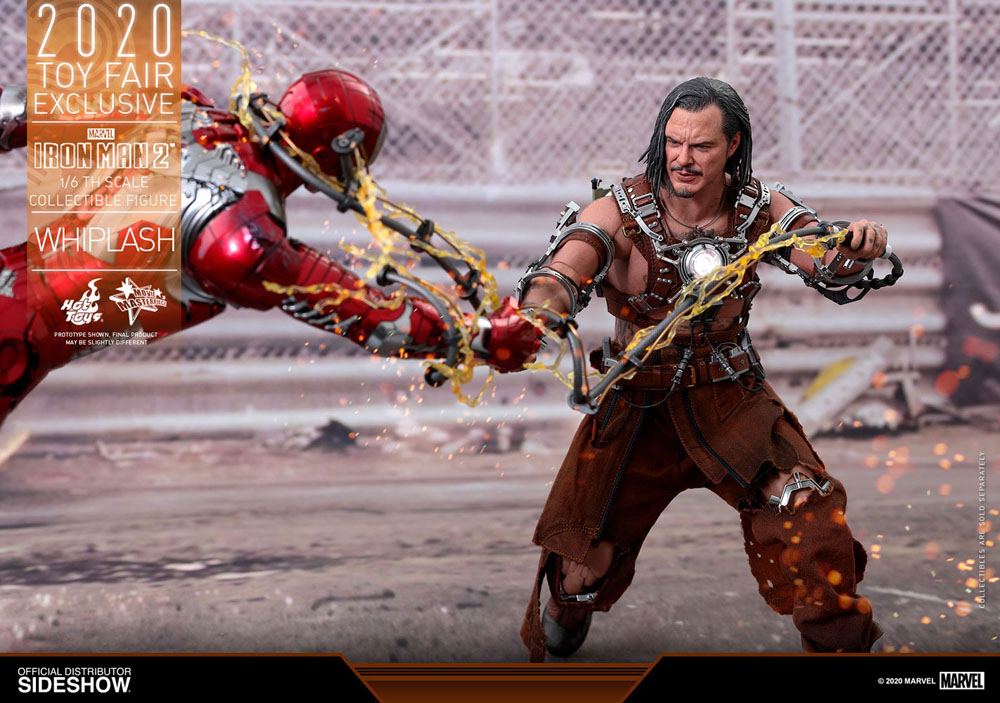 HOT TOYS - Marvel - Iron Man 2 Movie Masterpiece 1:6 Action Doll Whiplash 2020 Toy Fair EXCLUSIVE MMS569