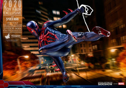 HOT TOYS - Marvel - Spider-Man Videogame Masterpiece 1:6 Action Doll Spider-Man 2099 Black Suit EXCLUSIVE VGM42