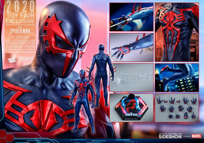 HOT TOYS - Marvel - Spider-Man Videogame Masterpiece 1:6 Action Doll Spider-Man 2099 Black Suit EXCLUSIVE VGM42