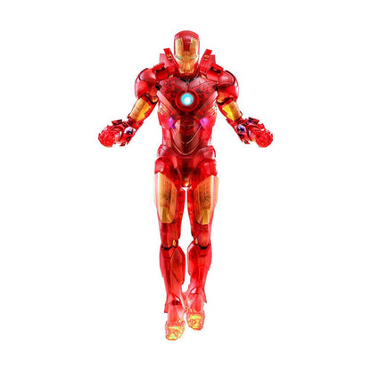 HOT TOYS - Marvel - Iron Man 2 MM 1:6 Action Doll Iron Man Mark IV (Holographic Ver) 2020 Toy Fair EXCLUSIVE MMS568