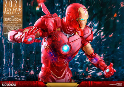 HOT TOYS - Marvel - Iron Man 2 MM 1:6 Action Doll Iron Man Mark IV (Holographic Ver) 2020 Toy Fair EXCLUSIVE MMS568