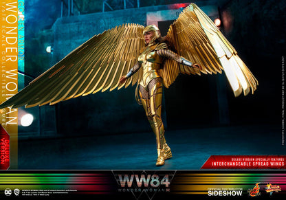 HOT TOYS - Dc Comics - Wonder Woman 1984 Movie Masterpiece 1:6 Action Doll Golden Armor Wonder Woman (DeLuxe) MMS578