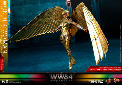 HOT TOYS - Dc Comics - Wonder Woman 1984 Movie Masterpiece 1:6 Action Doll Golden Armor Wonder Woman (DeLuxe) MMS578