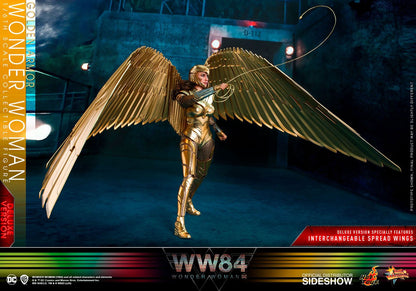 HOT TOYS - Dc Comics - Wonder Woman 1984 Movie Masterpiece 1:6 Action Doll Golden Armor Wonder Woman (DeLuxe) MMS578