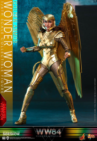 HOT TOYS - Dc Comics - Wonder Woman 1984 Movie Masterpiece 1:6 Action Doll Golden Armor Wonder Woman (DeLuxe) MMS578