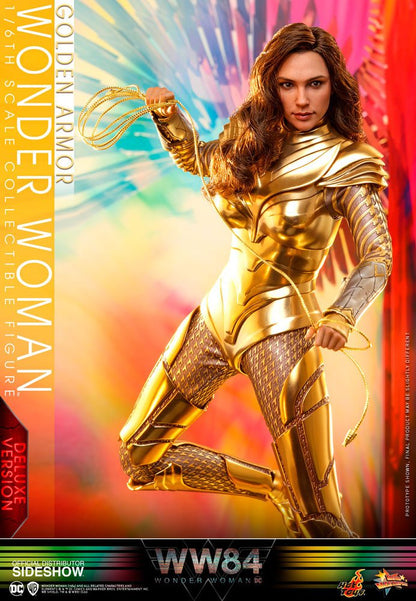 HOT TOYS - Dc Comics - Wonder Woman 1984 Movie Masterpiece 1:6 Action Doll Golden Armor Wonder Woman (DeLuxe) MMS578