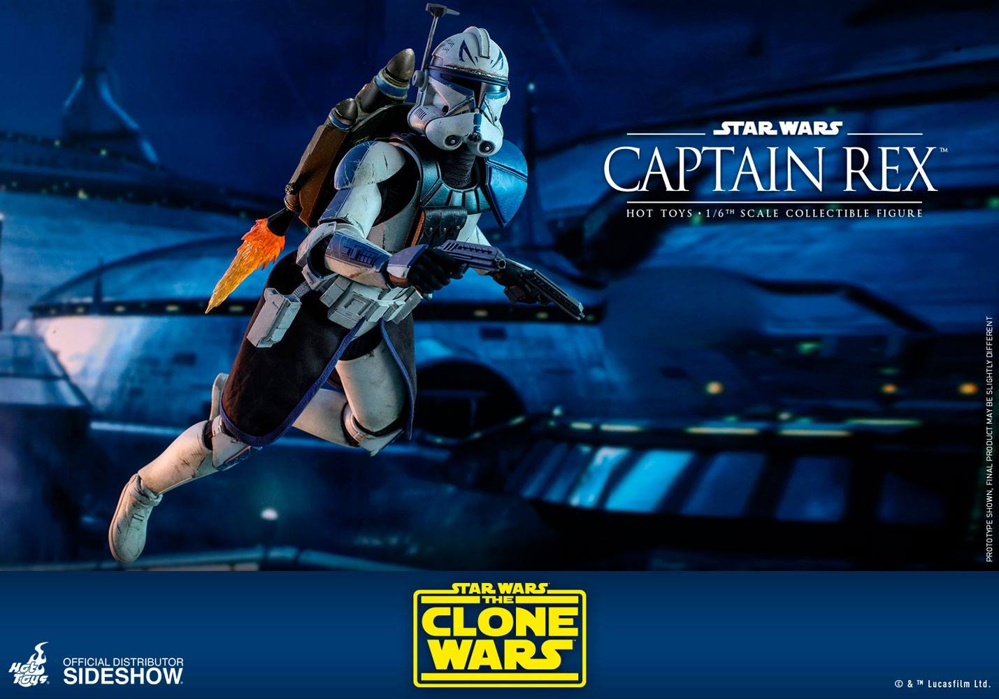 HOT TOYS - Star Wars The Clone Wars 1:6 Action Doll Captain Rex TMS018