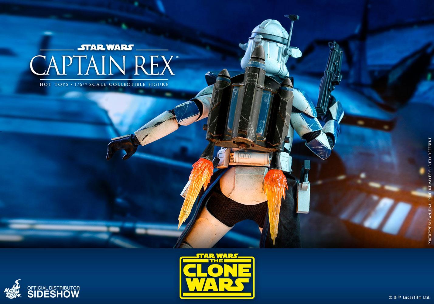 HOT TOYS - Star Wars The Clone Wars 1:6 Action Doll Captain Rex TMS018