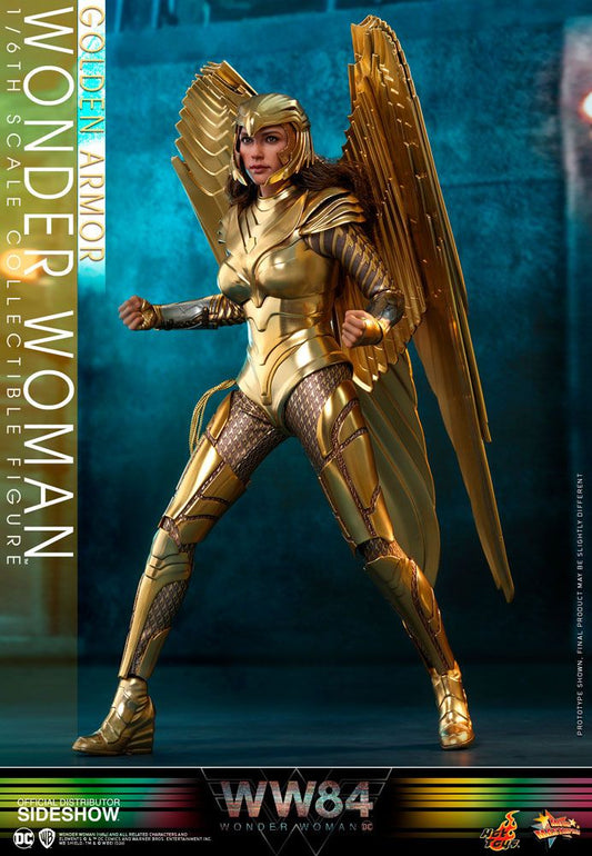HOT TOYS -  Wonder Woman 1984 Movie Masterpiece 1:6 Action Doll Golden Armor Wonder Woman  MMS577