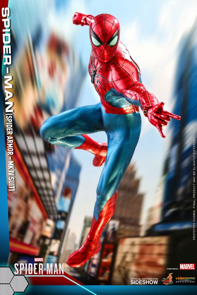 HOT TOYS - Marvel - Spider-Man Videogame Masterpiece 1:6 Action Doll Spider-Man (Spider Armor MK IV Suit) VGM43