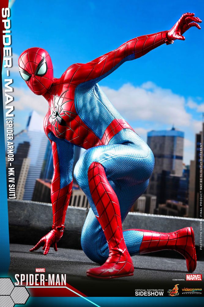 HOT TOYS - Marvel - Spider-Man Videogame Masterpiece 1:6 Action Doll Spider-Man (Spider Armor MK IV Suit) VGM43