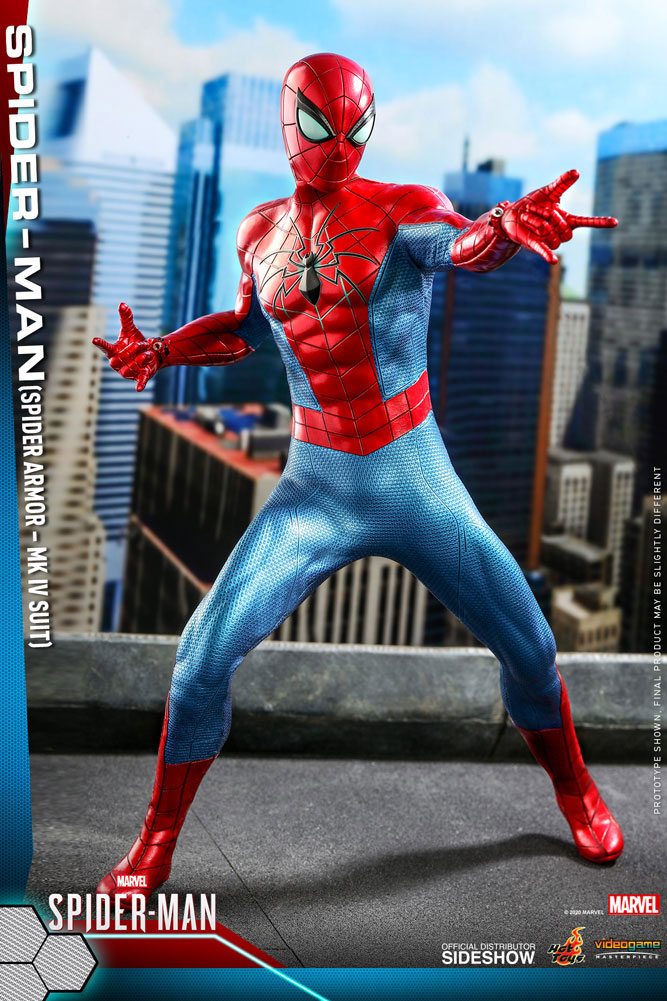 HOT TOYS - Marvel - Spider-Man Videogame Masterpiece 1:6 Action Doll Spider-Man (Spider Armor MK IV Suit) VGM43