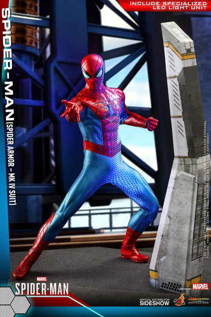 HOT TOYS - Marvel - Spider-Man Videogame Masterpiece 1:6 Action Doll Spider-Man (Spider Armor MK IV Suit) VGM43