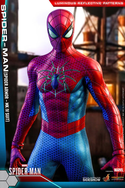 HOT TOYS - Marvel - Spider-Man Videogame Masterpiece 1:6 Action Doll Spider-Man (Spider Armor MK IV Suit) VGM43