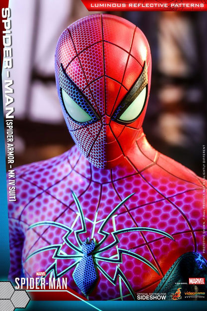 HOT TOYS - Marvel - Spider-Man Videogame Masterpiece 1:6 Action Doll Spider-Man (Spider Armor MK IV Suit) VGM43