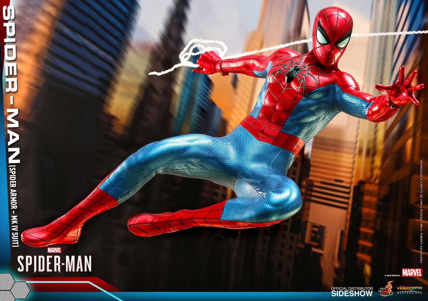 HOT TOYS - Marvel - Spider-Man Videogame Masterpiece 1:6 Action Doll Spider-Man (Spider Armor MK IV Suit) VGM43