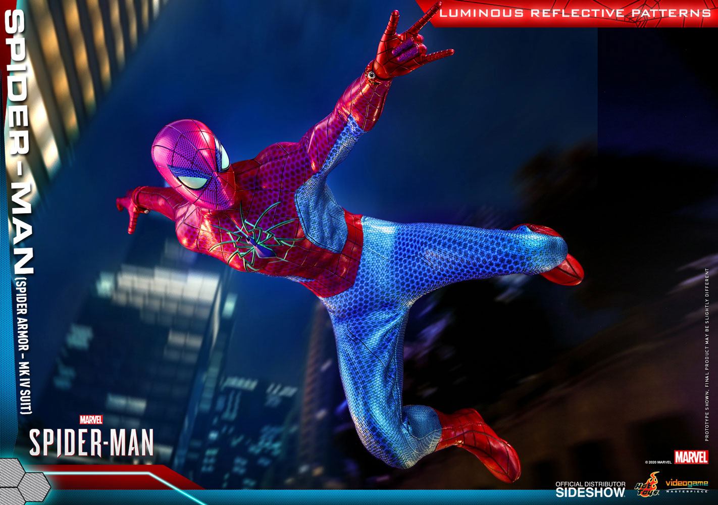 HOT TOYS - Marvel - Spider-Man Videogame Masterpiece 1:6 Action Doll Spider-Man (Spider Armor MK IV Suit) VGM43