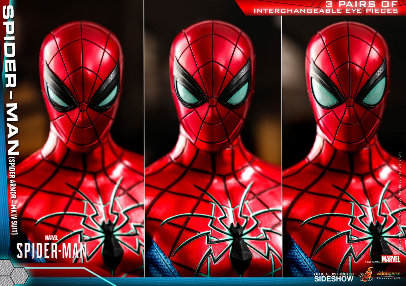 HOT TOYS - Marvel - Spider-Man Videogame Masterpiece 1:6 Action Doll Spider-Man (Spider Armor MK IV Suit) VGM43