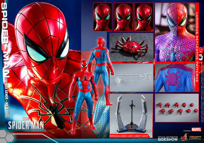 HOT TOYS - Marvel - Spider-Man Videogame Masterpiece 1:6 Action Doll Spider-Man (Spider Armor MK IV Suit) VGM43