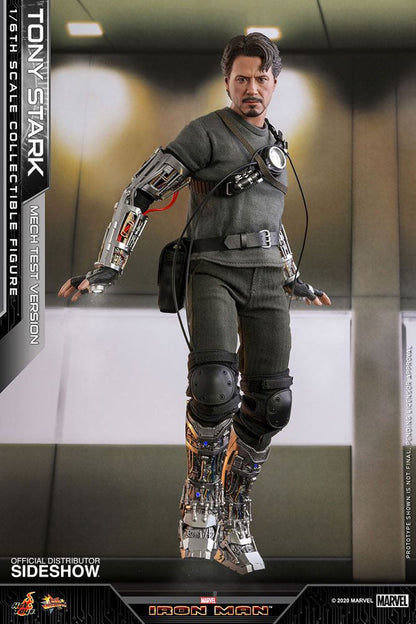 HOT TOYS - Marvel - Iron Man Movie Masterpiece 1:6 Action Doll Tony Stark (Mech Test DeLuxe Ver) MMS582