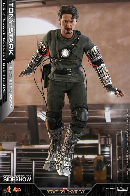 HOT TOYS - Marvel - Iron Man Movie Masterpiece 1:6 Action Doll Tony Stark (Mech Test DeLuxe Ver) MMS582