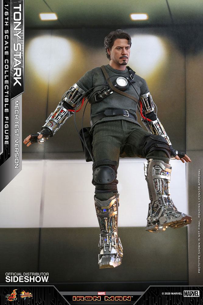 HOT TOYS - Marvel - Iron Man Movie Masterpiece 1:6 Action Doll Tony Stark (Mech Test DeLuxe Ver) MMS582