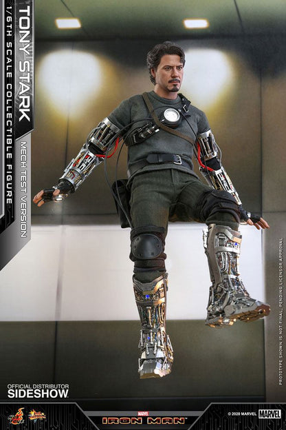 HOT TOYS - Marvel - Iron Man Movie Masterpiece 1:6 Action Doll Tony Stark (Mech Test DeLuxe Ver) MMS582