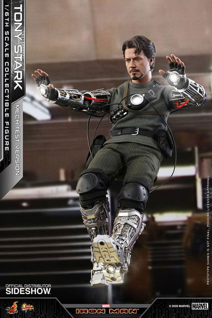 HOT TOYS - Marvel - Iron Man Movie Masterpiece 1:6 Action Doll Tony Stark (Mech Test DeLuxe Ver) MMS582