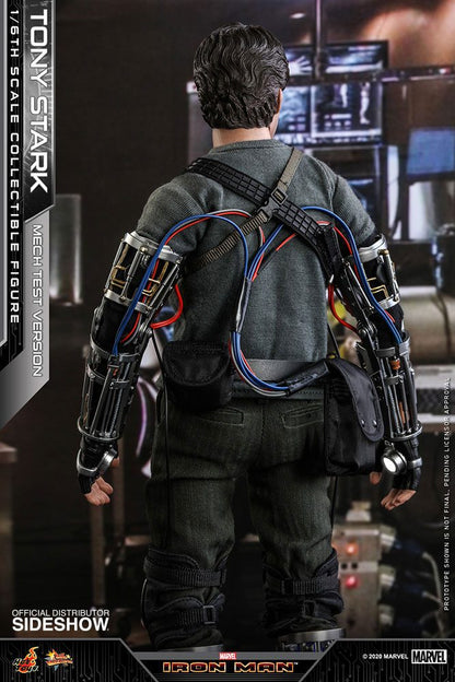 HOT TOYS - Iron Man Movie Masterpiece Action Figure 1/6 Tony Stark (Mech Test Deluxe Version)