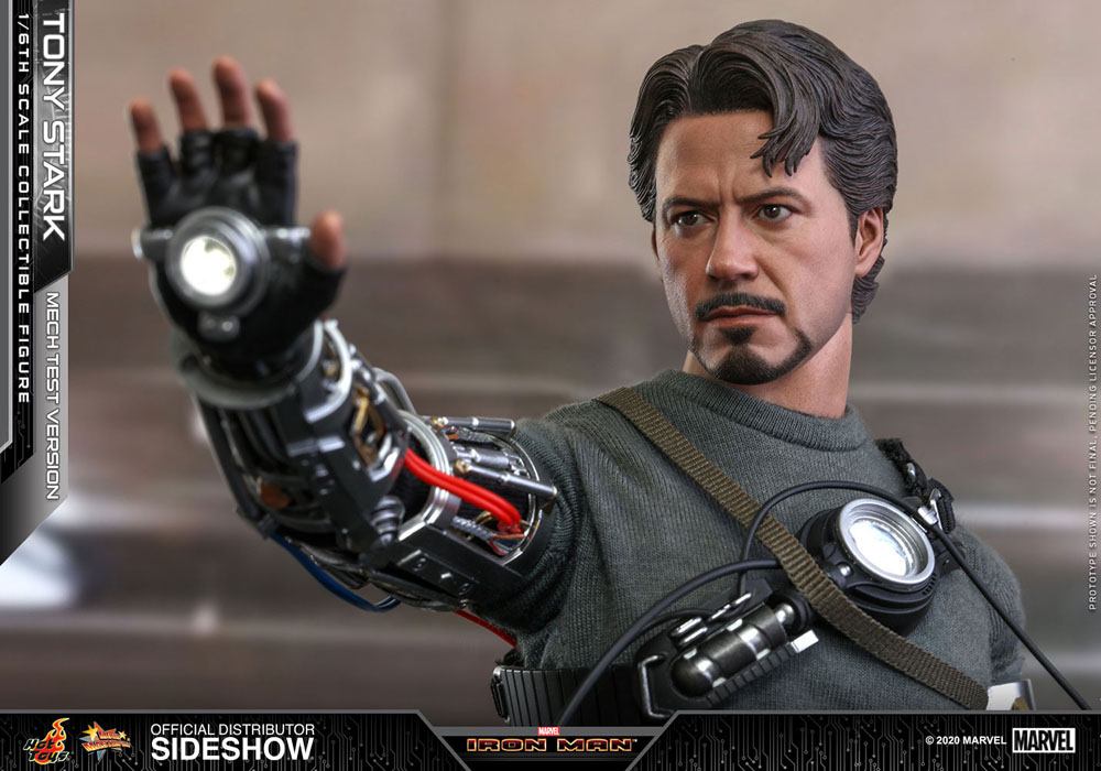HOT TOYS - Iron Man Movie Masterpiece Action Figure 1/6 Tony Stark (Mech Test Version) MMS581