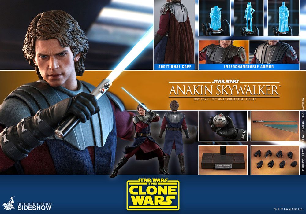 HOT TOYS - Star Wars The Clone Wars 1:6 Action Doll Anakin Skywalker